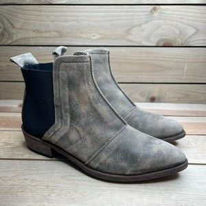 Sixty Seven Anthropologie Tan/ Beige Leather Ankle Boot Women Size 6.5